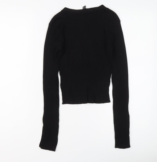 Womens UK Size XS H&M Black Pullover Jumper