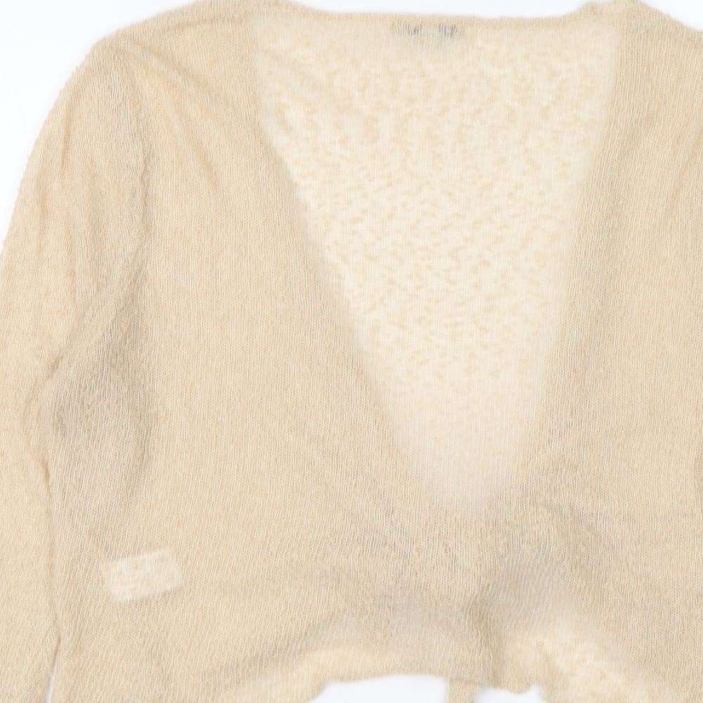 Womens UK Size 16 Tommy & Kate Beige Cardigan Jumper