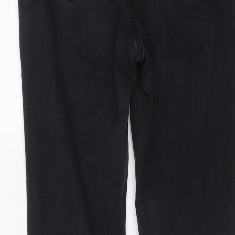 Autograph Womens Black Cotton Skinny Jeans Size 12 L27 in Regular Button