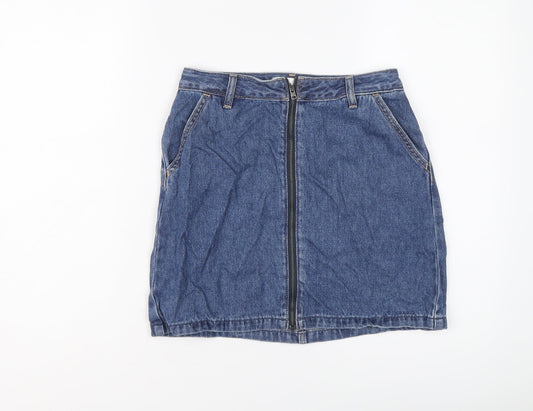 Womens UK Size 26 in Hollister A-Line Denim Skirt