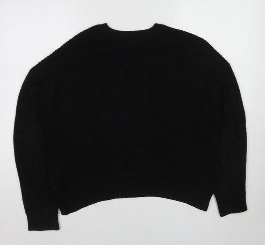 Womens UK Size S New Look Black Pullover Jumper