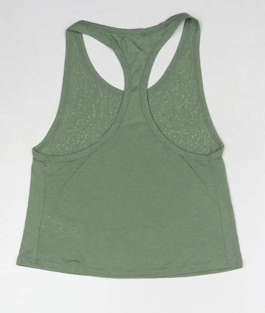 Womens UK Size 6 GOODMOVE Green Basic Tank