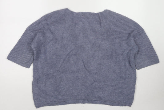 Womens UK Size S Soaked in Luxury Blue Pullover Jumper