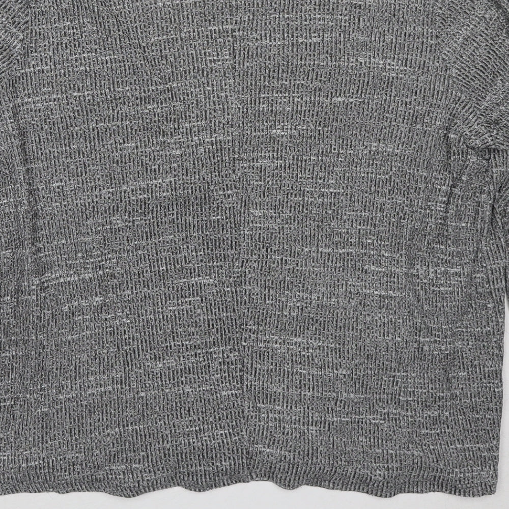 Womens UK Size 10 River Island Grey Basic Blouse