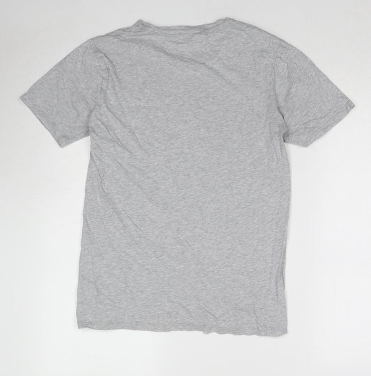 Womens UK Size S Marks and Spencer Grey Basic T-Shirt