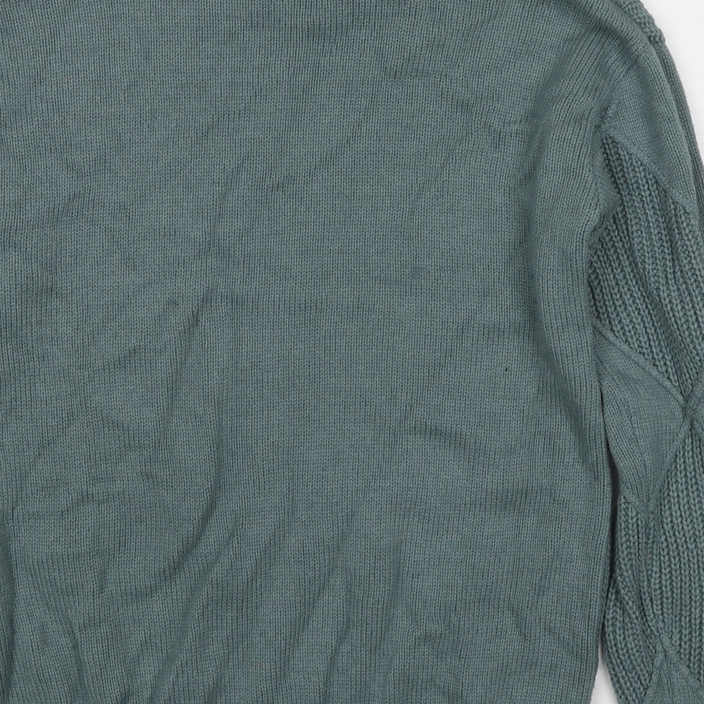 Womens UK Size S Marks and Spencer Green Pullover Jumper