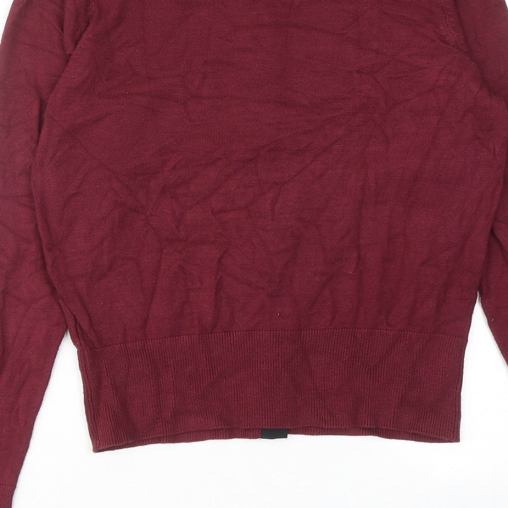 Womens UK Size M Therapy Red Cardigan Jumper