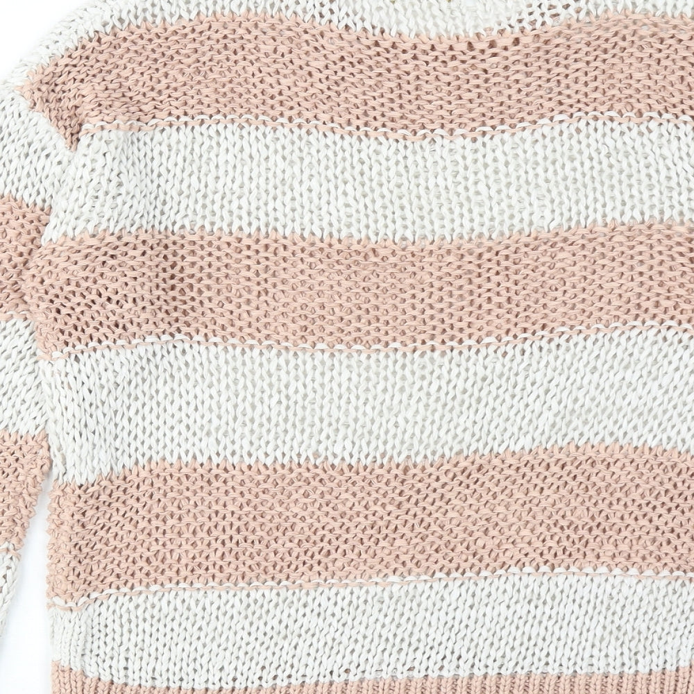 Womens UK Size S FOREVER 21 Pink Pullover Jumper