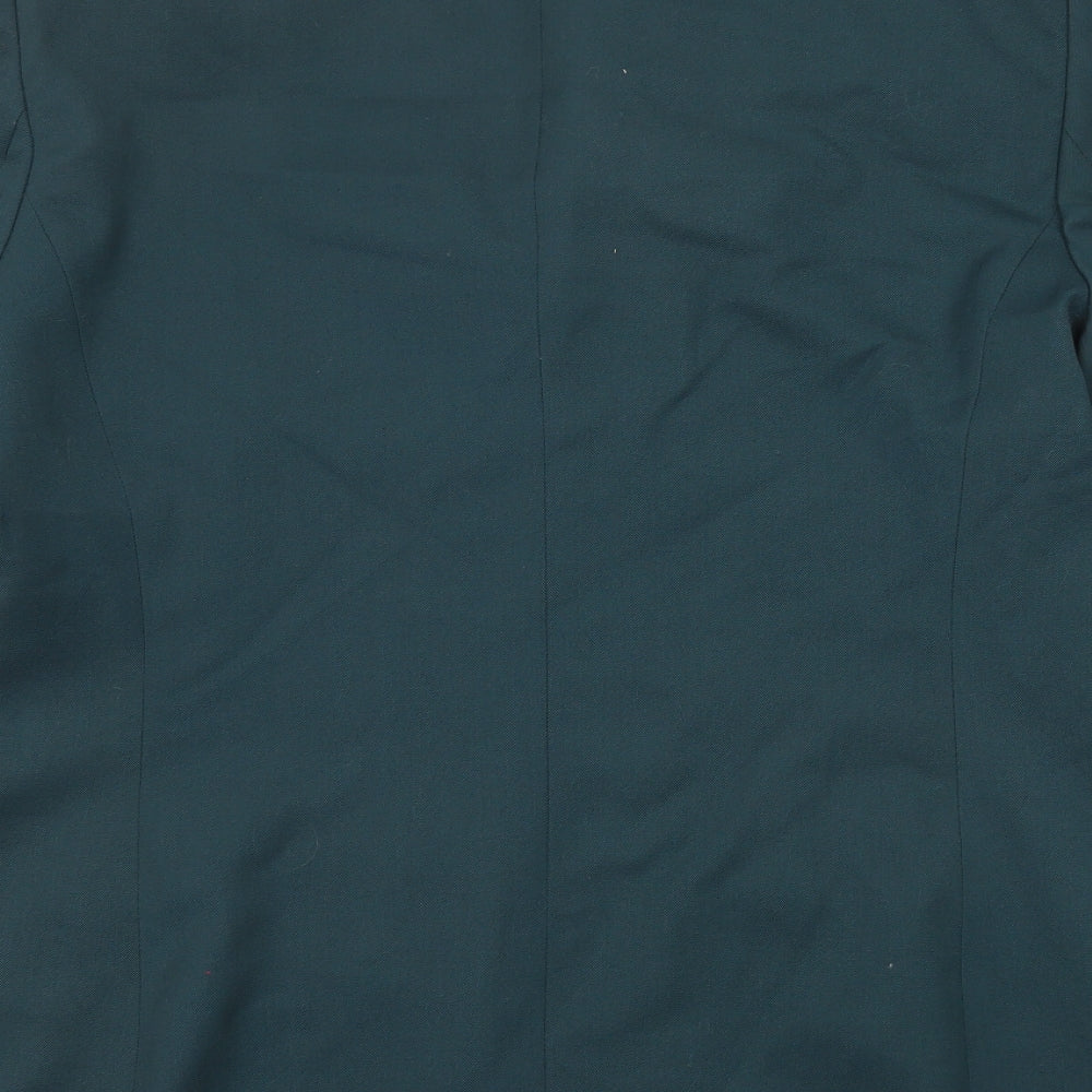 Liz Claiborne Womens Green Wool Jacket Suit Jacket Size 16