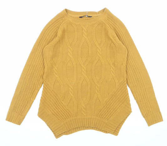 Womens UK Size 8 Select Yellow Pullover Jumper