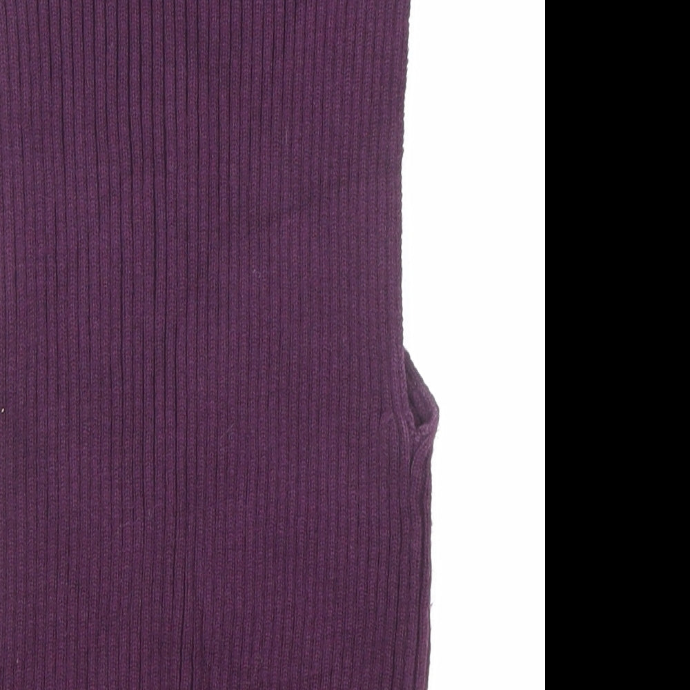 Womens UK Size S Zara Purple Pullover Jumper