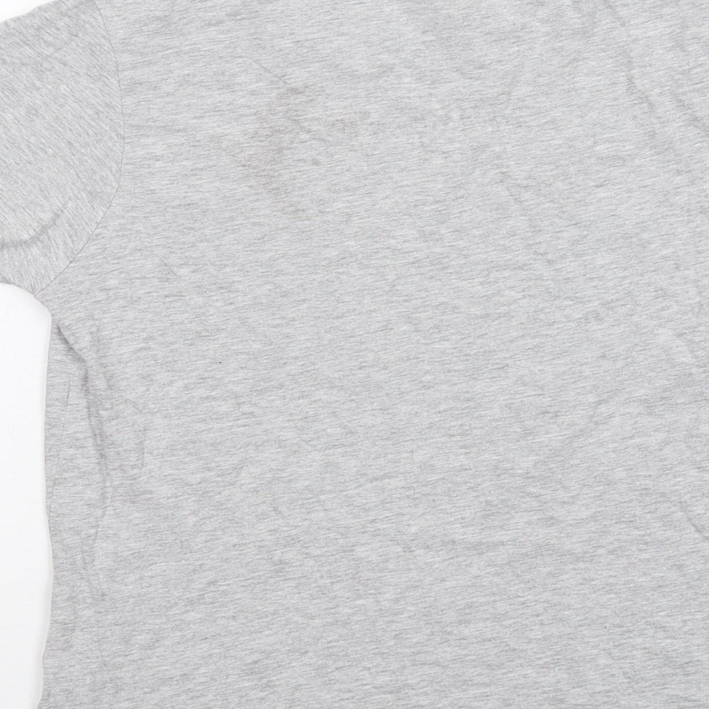 Womens UK Size XS Disney Grey Basic T-Shirt