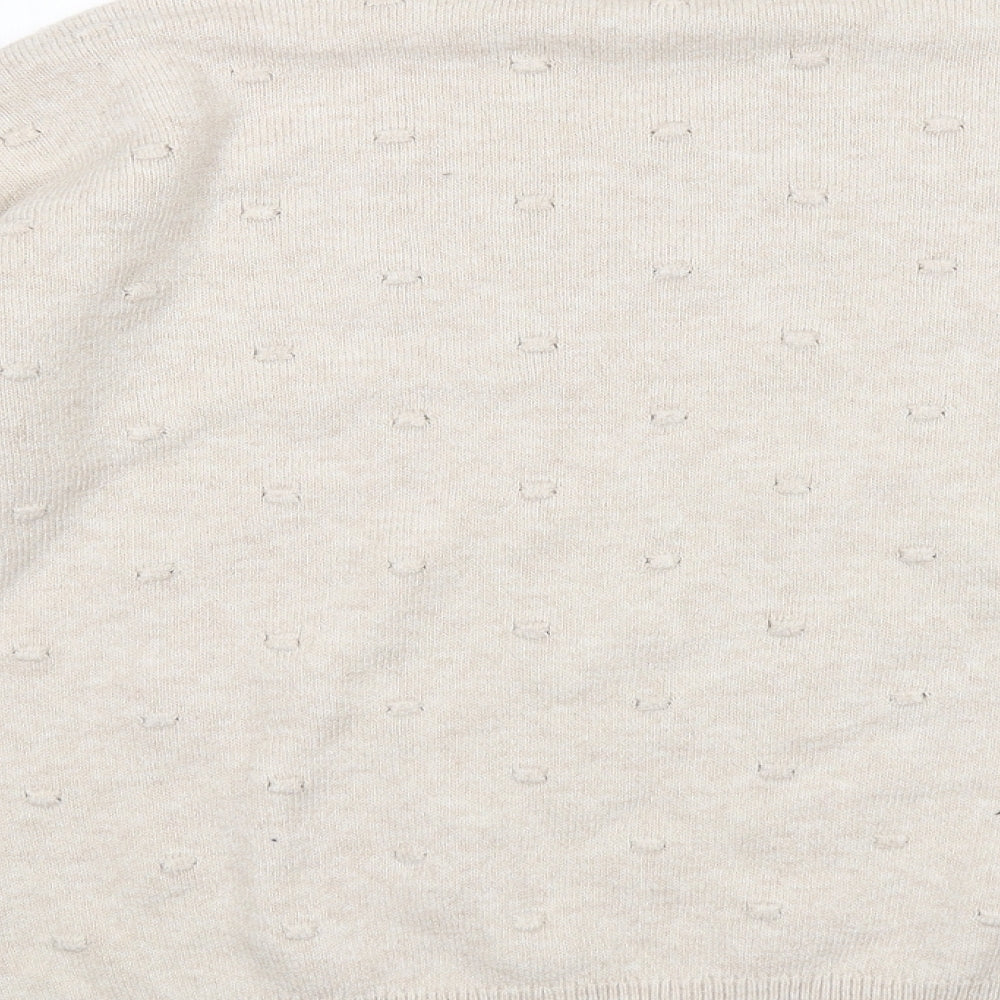 Womens UK Size S Oasis Beige Pullover Jumper