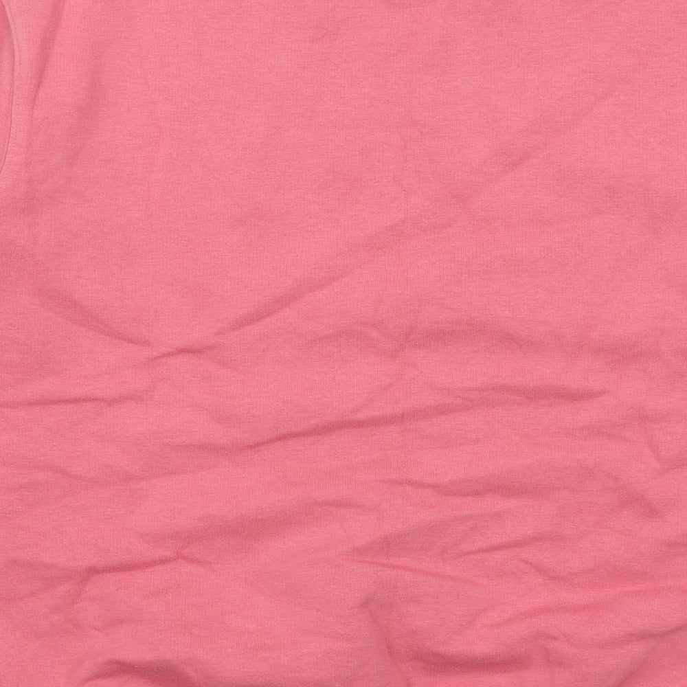 Cotton Traders Womens Pink Cotton Pullover Sweatshirt Size S Pullover