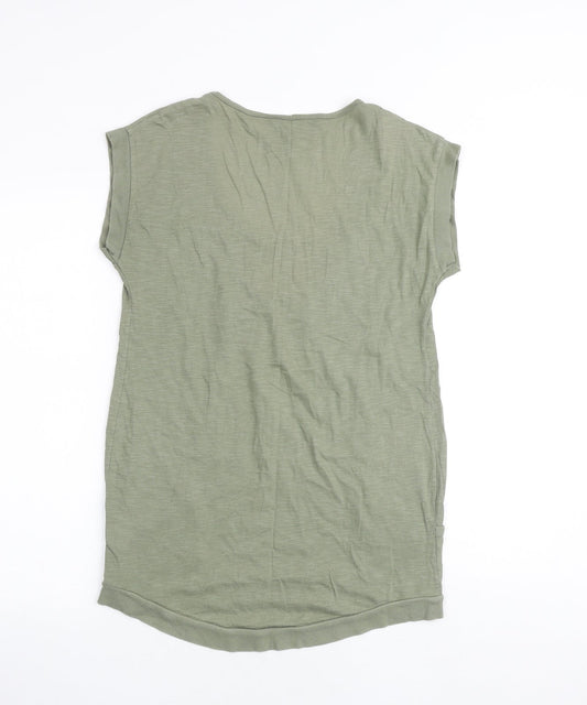 Womens UK Size S NEXT Green Tunic T-Shirt