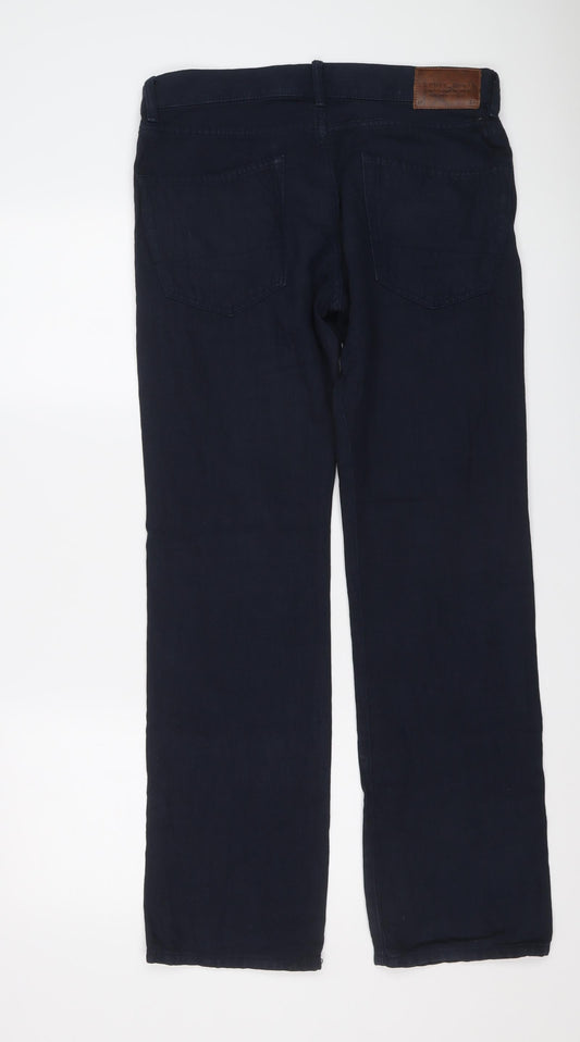 Esprit Mens Blue Cotton Straight Jeans Size 30 in L32 in Regular Button