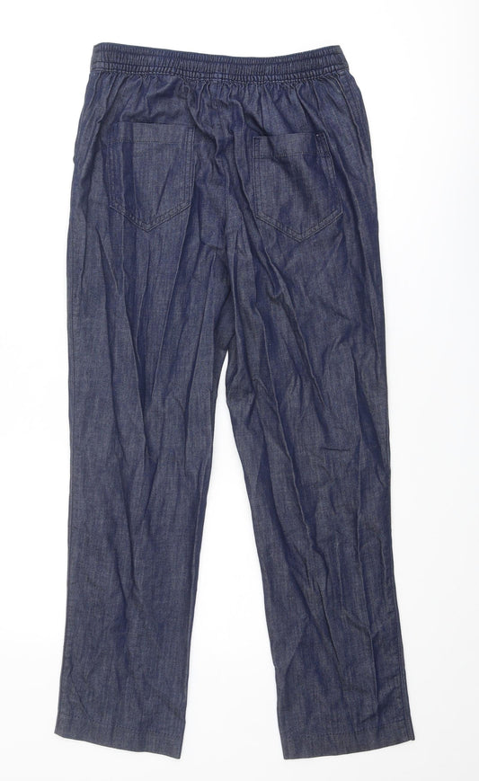 Classic Womens Blue Cotton Straight Jeans Size 30 in Regular