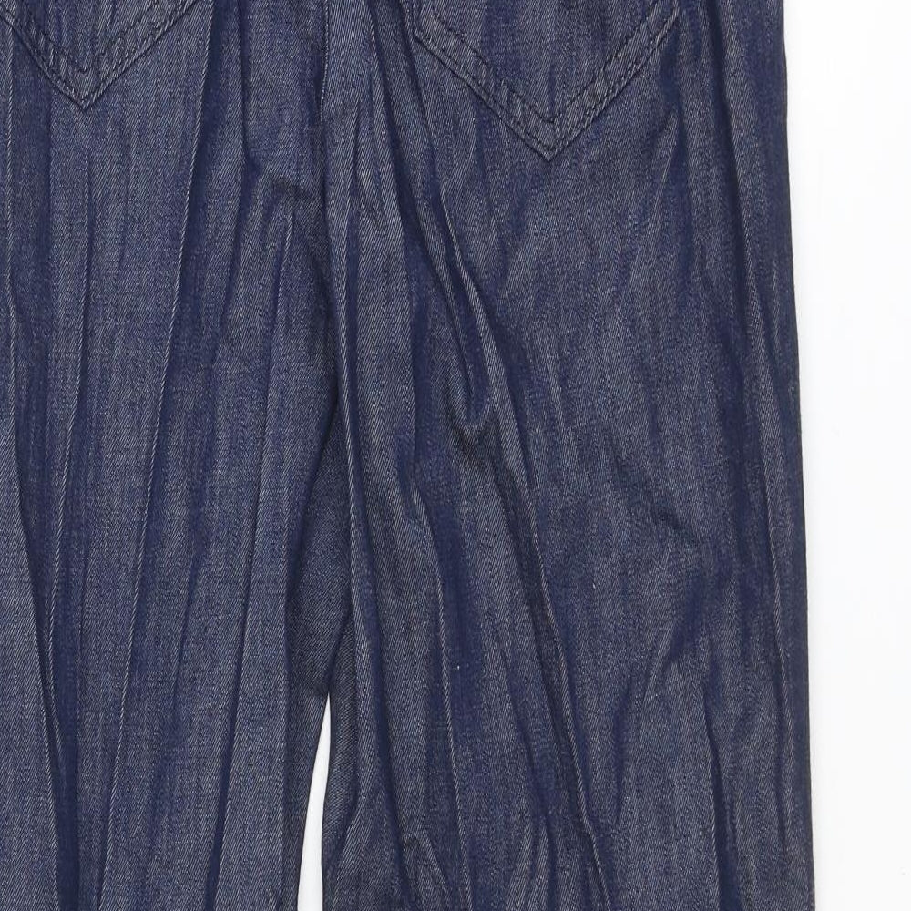 Classic Womens Blue Cotton Straight Jeans Size 30 in Regular