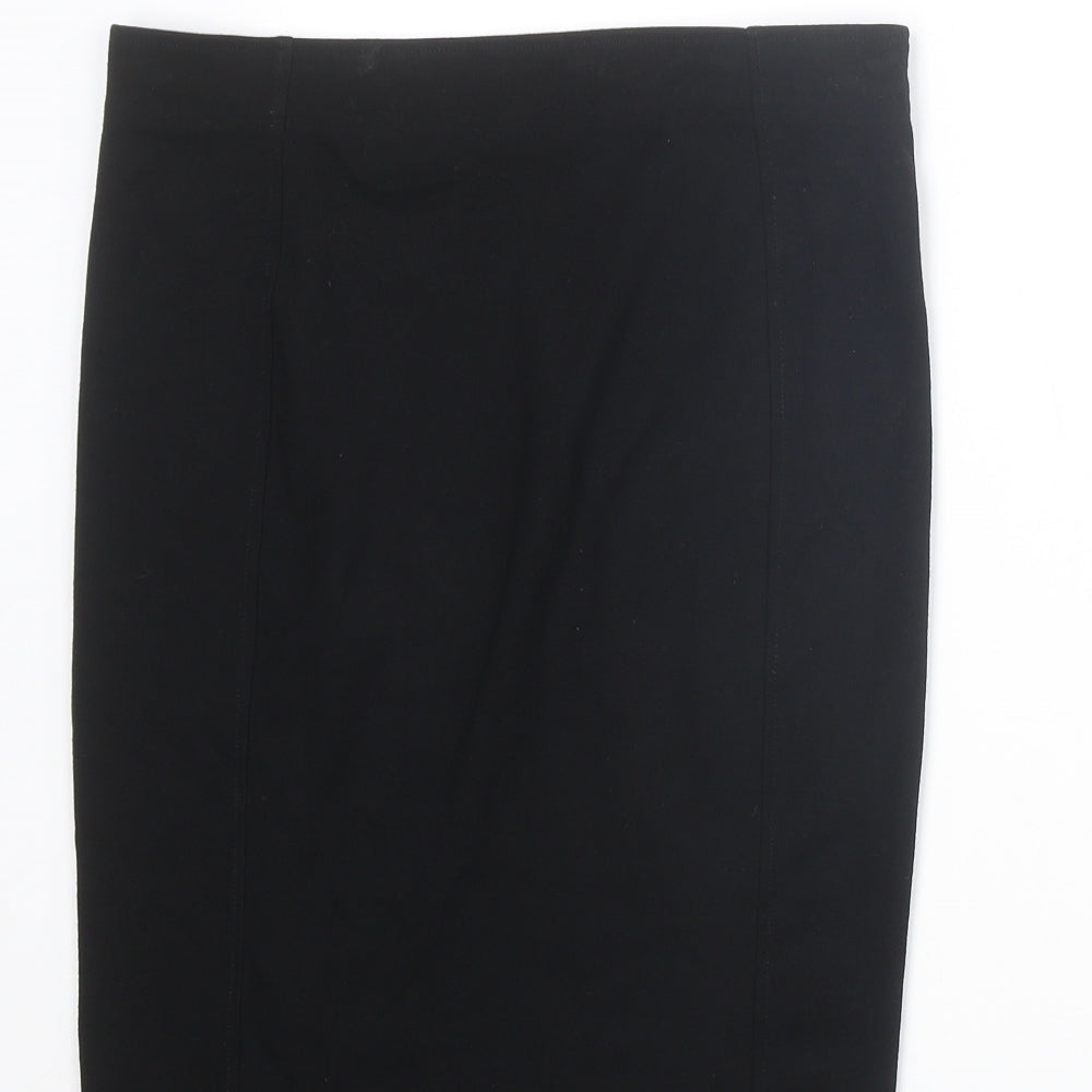 H&M Womens Black Viscose Straight & Pencil Skirt Size M