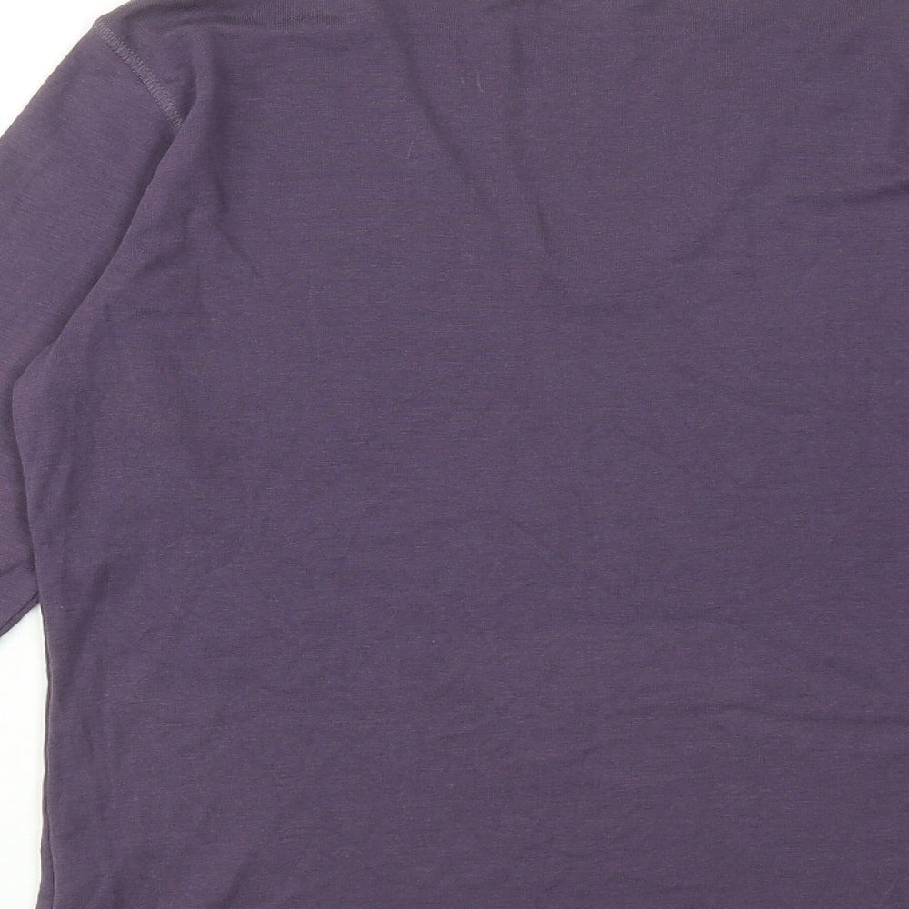 Womens UK Size M INTOWN Purple Basic Blouse
