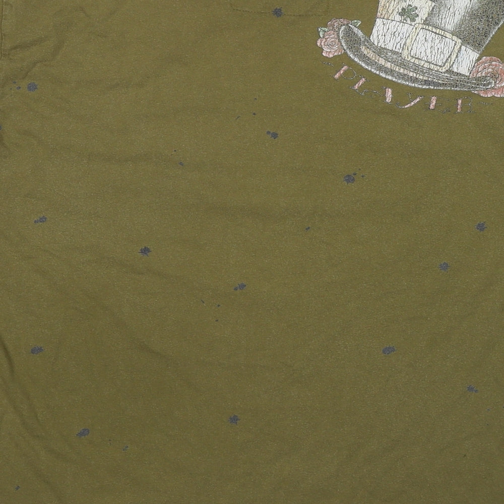 Mens UK Size XL Disney Green T-Shirt