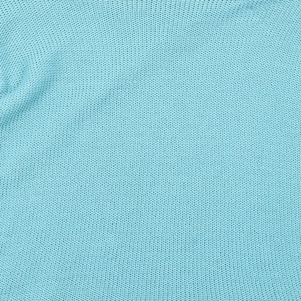 Simply Stockshop Womens Blue Round Neck Acrylic Pullover Jumper Size L - Size L-XL