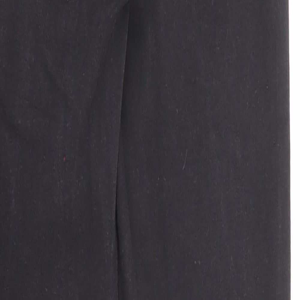 Brand and care label for Denim & Co. women’s black cotton skinny jeans, size UK 8, regular zip - waist 22-inch