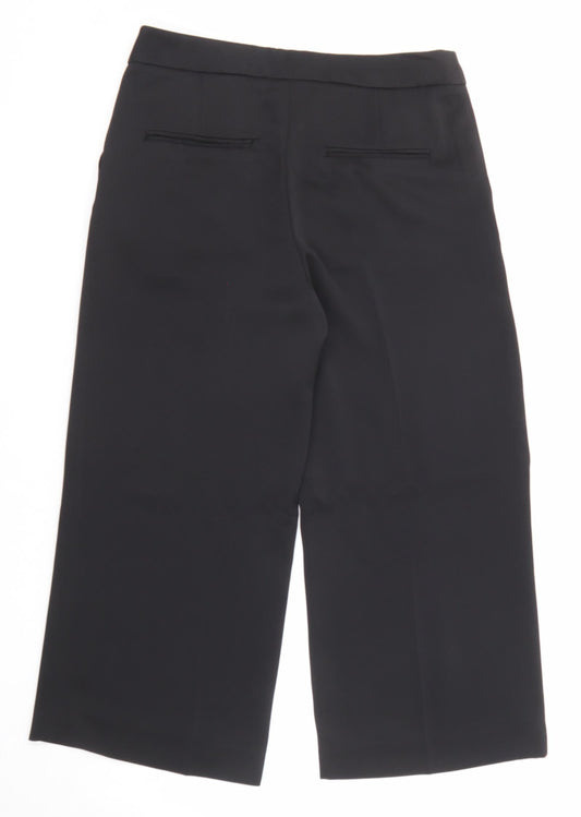 Womens UK Size 8 H&M Regular Fit Black Trousers
