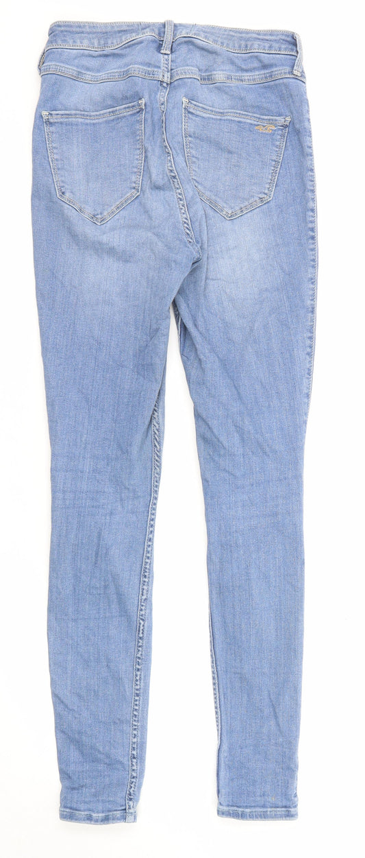 Hollister Womens Blue Cotton Skinny Jeans Size 27 in L28 in Regular Zip