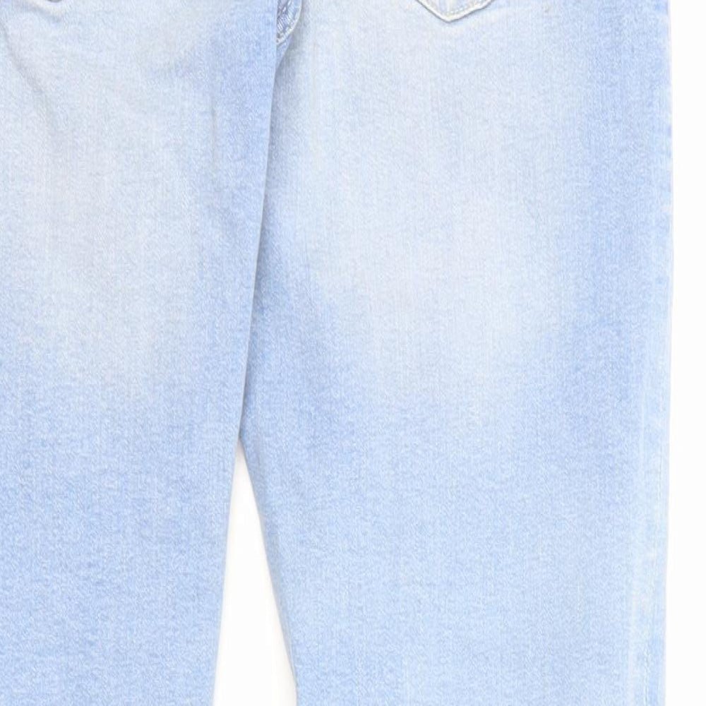 Denim & Co. Mens Blue Cotton Straight Jeans Size 32 in L30 in Regular Zip