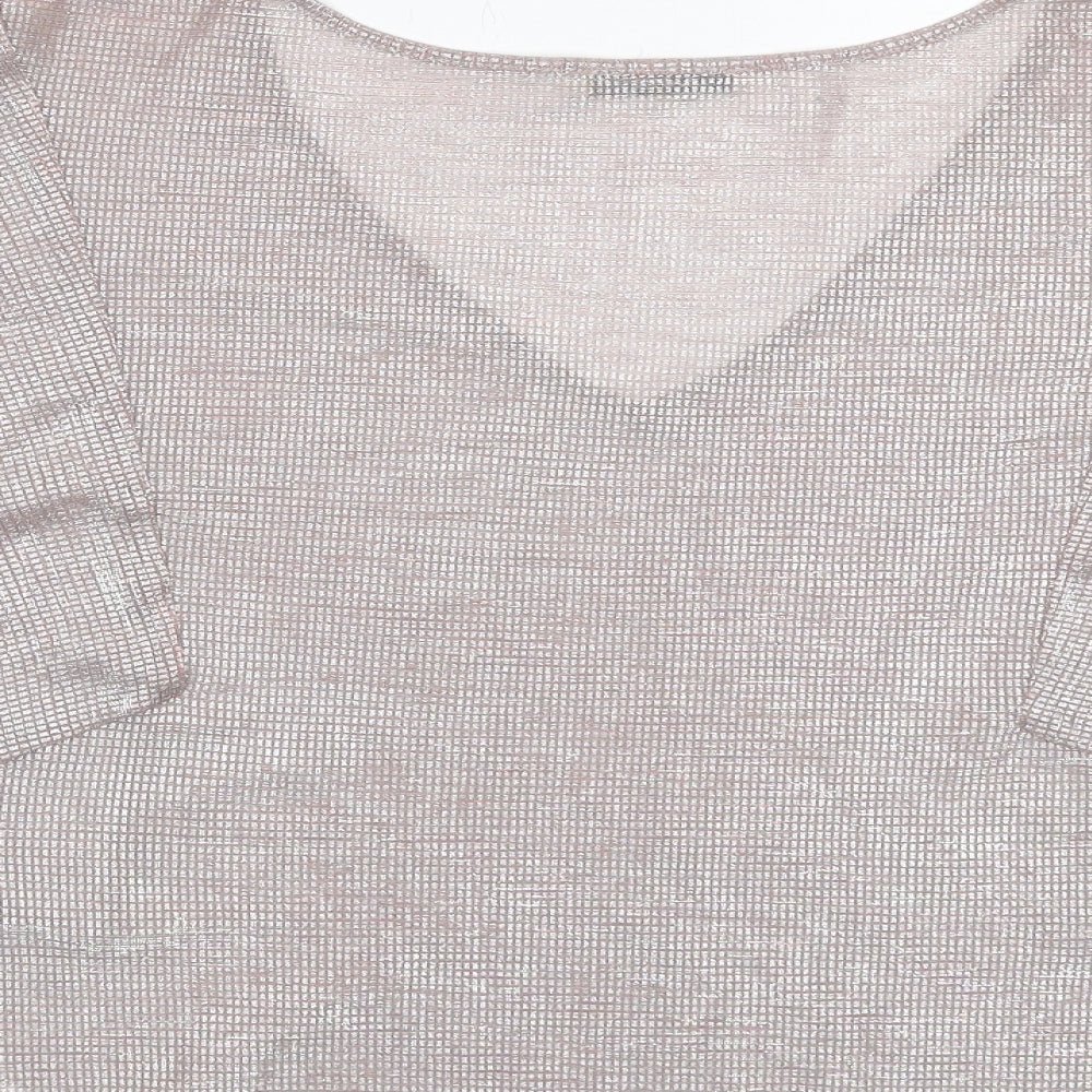 Womens UK Size S Oasis Pink Basic T-Shirt
