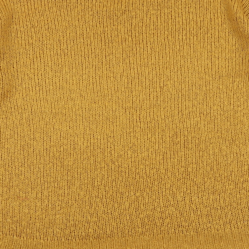 Womens UK Size S New Look Yellow Pullover Jumper