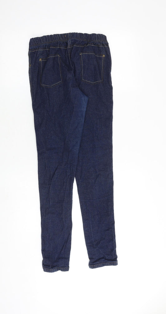 Denim & Co. Womens Blue Cotton Jegging Jeans Size 12 Regular