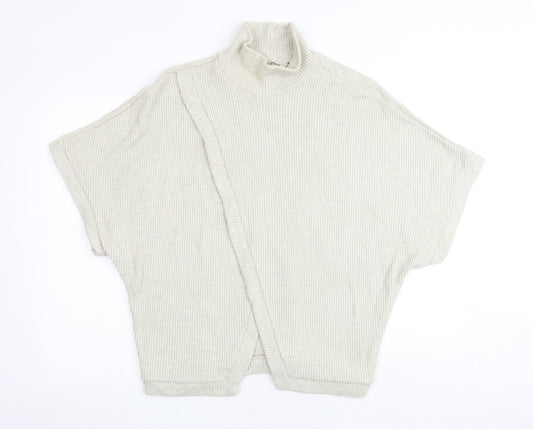 Womens UK Size 10 Apricot Beige Pullover Jumper