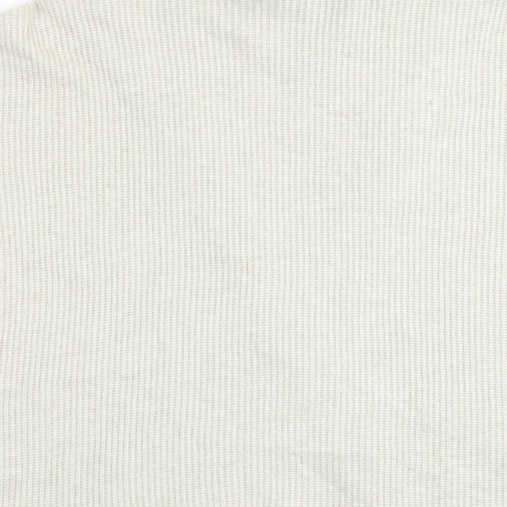 Apricot Womens Beige High Neck Viscose Pullover Jumper Size 10