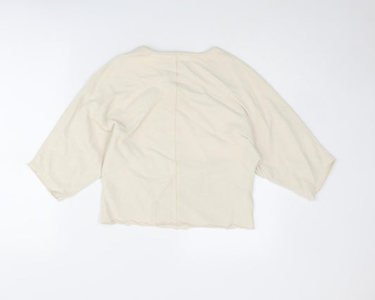 Country Road Womens Beige Viscose Basic T-Shirt Size 2XS Round Neck