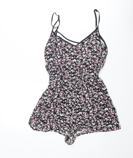 Womens UK Size 6 Divided by H&M One-Piece Multicoloured Playsuit