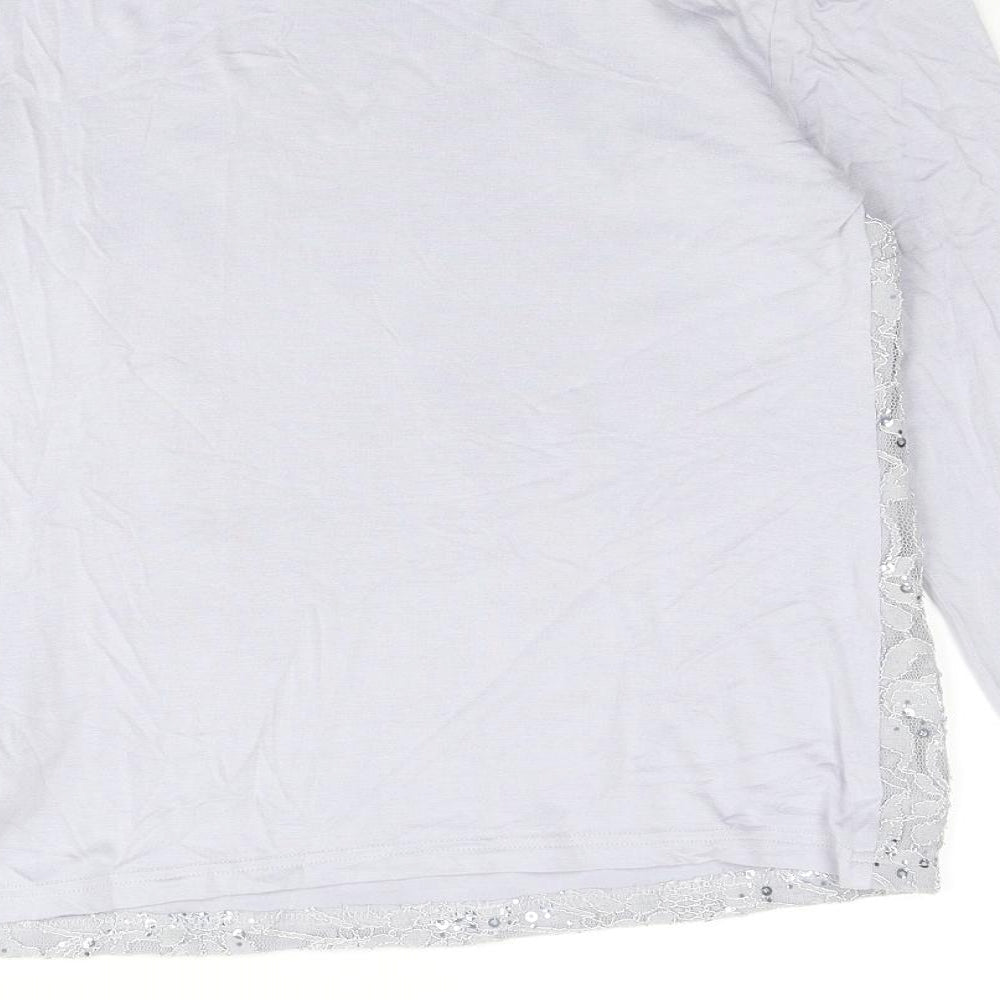 Womens UK Size 8 Marks and Spencer Grey Basic T-Shirt
