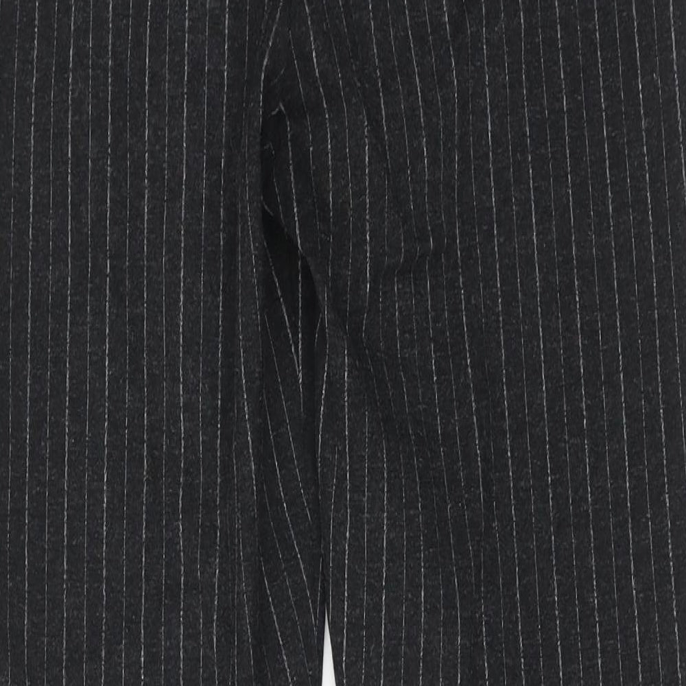 Womens UK Size S Marks and Spencer Regular Fit Carrot Grey Trousers