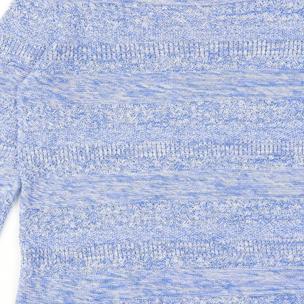 Womens UK Size 10 M&Co Blue Pullover Jumper
