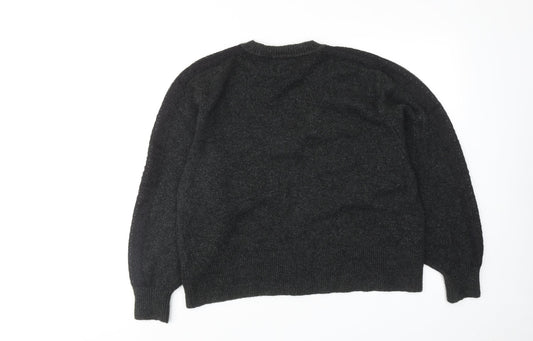 Womens UK Size S Zara Grey Pullover Jumper