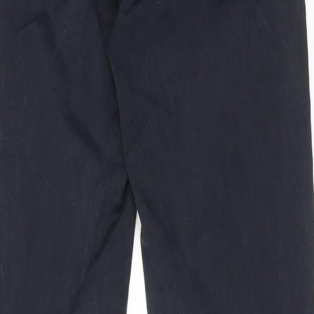 Departments Mens Blue Cotton Trousers Size 30 in Regular Zip