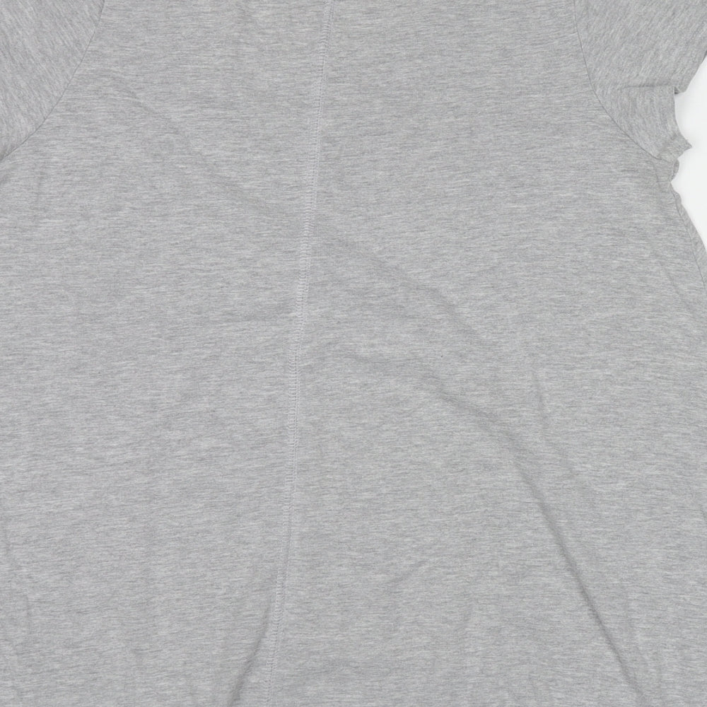Womens UK Size 14 New Look Grey Basic T-Shirt