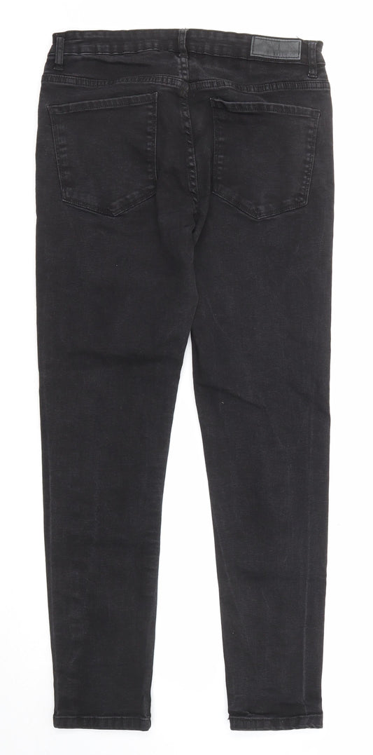 Denim & Co. Mens Black Cotton Skinny Jeans Size 30 in L30 in Regular Zip