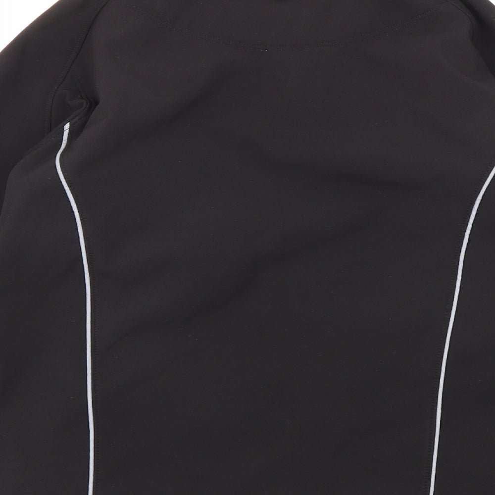 Clique Womens Black Windbreaker Jacket Size 8 Zip