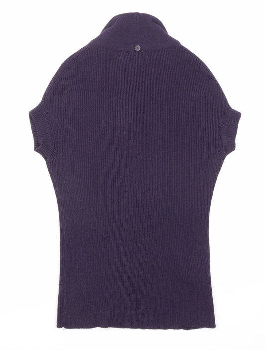 Womens UK Size L Mango Purple Pullover Jumper