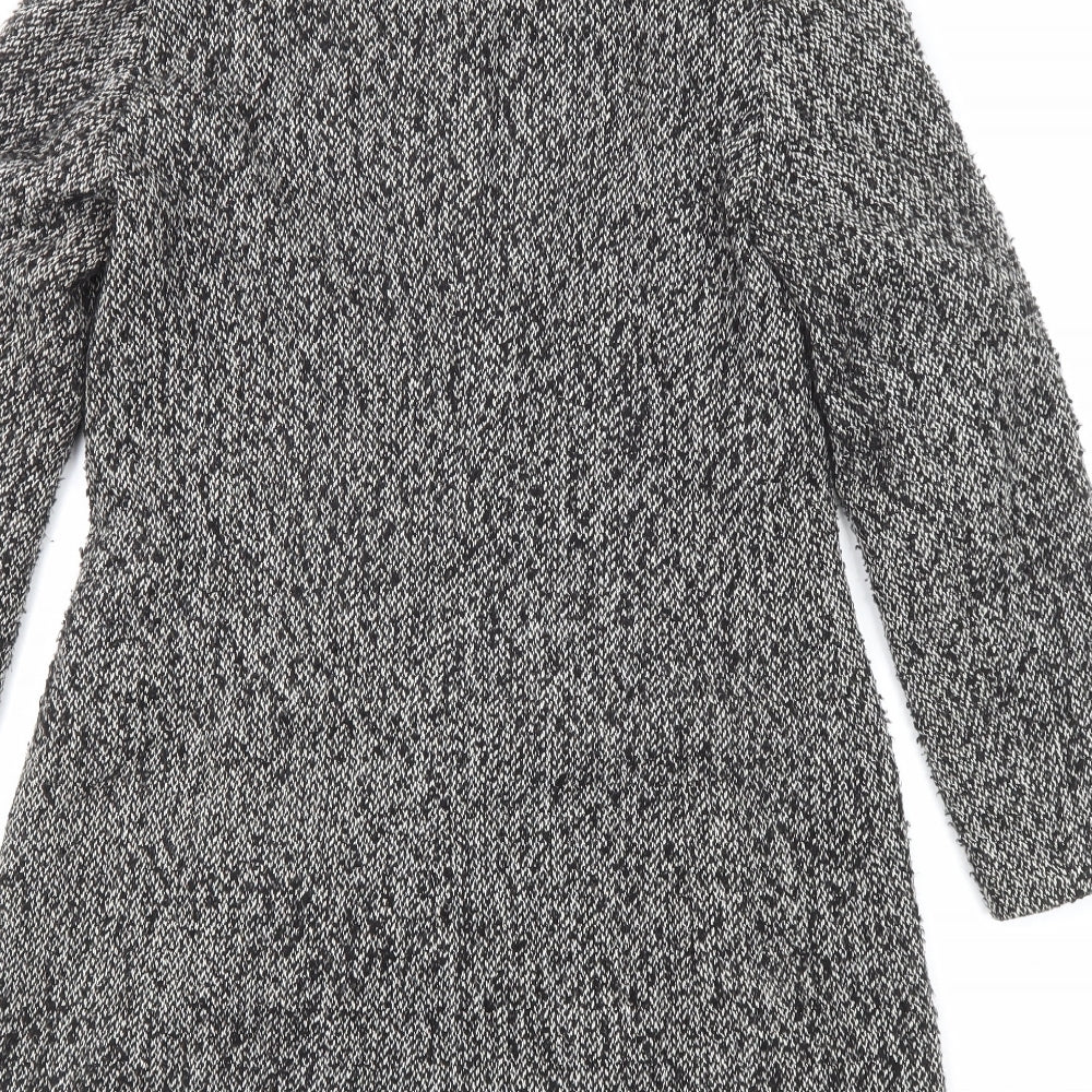 Womens UK Size 10 Per Una Black Overcoat