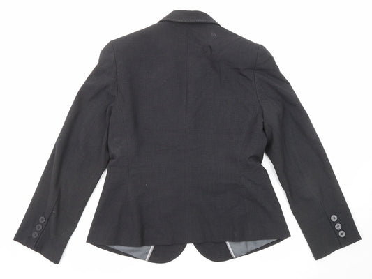 Marks and Spencer Womens Grey Polyester Jacket Suit Trousers Size 14