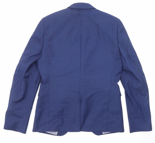 Mens UK Size 38 Burton Regular Blue Suit Jacket