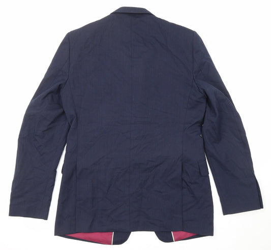 Mens UK Size 40 Marks and Spencer Regular Blue Suit Jacket